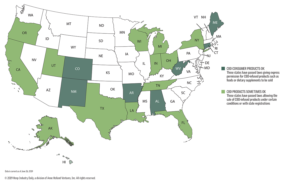 photo of States setting their own CBD rules as federal action lags image