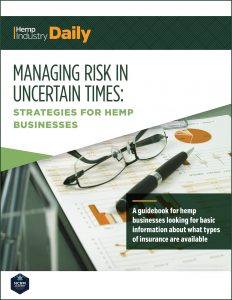 , Insurance crucial for hemp, CBD businesses to mitigate risk in uncertain times