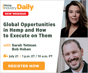 , Tuesday webinar: Investment experts advise on seizing global opportunities in hemp