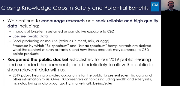 , FDA lawyer: Agency still worries people think CBD is proven safe or &#8216;can&#8217;t hurt&#8217;