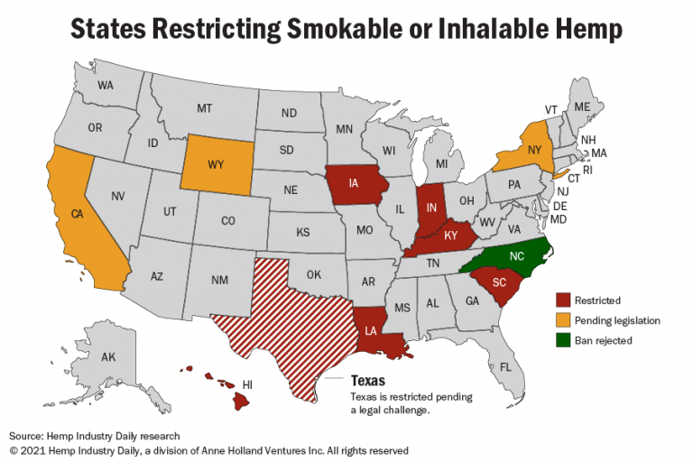 smokable hemp map