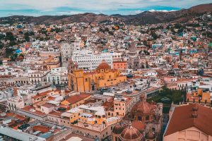 aerial view of Guanajuato, Mexico